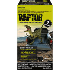 Raptor 2K Bedliner - 1 Litre Black Kit, , scaau_hi-res