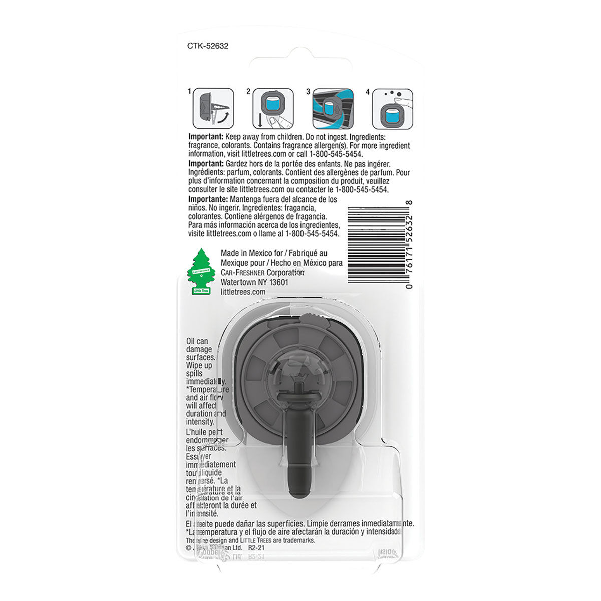 Little Trees Vent Air Freshener - Golden Vanilla, 3mL, , scaau_hi-res