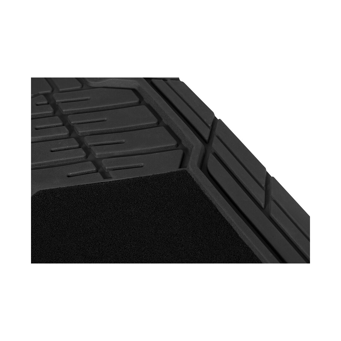 SCA Car Floor Mats PVC & Carpet Combo Black Set of 4, , scaau_hi-res