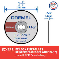 Dremel 12pk Ez Lock Metal Cut Off Wheel, , scaau_hi-res