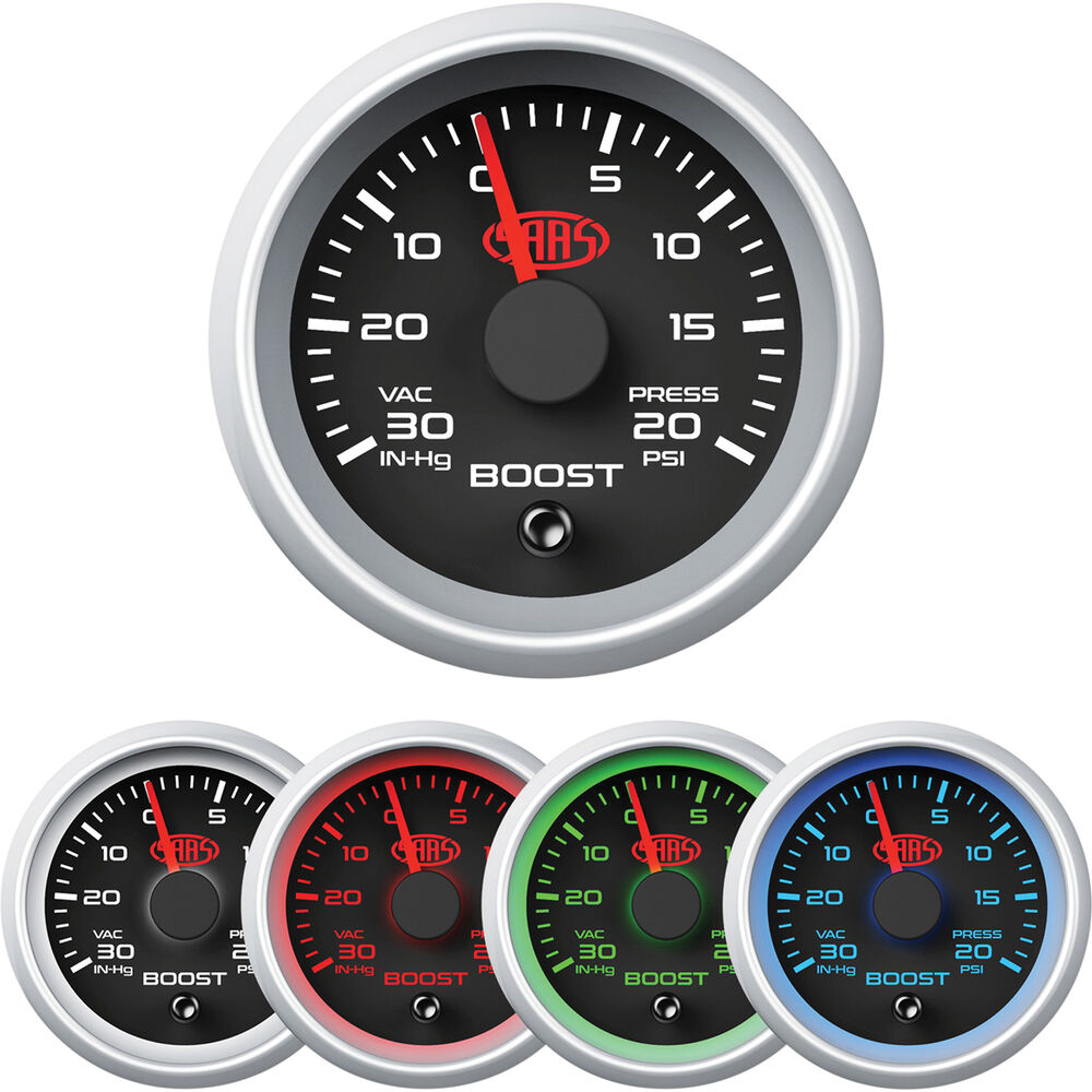 SAAS Boost Gauge Black 52mm Supercheap Auto