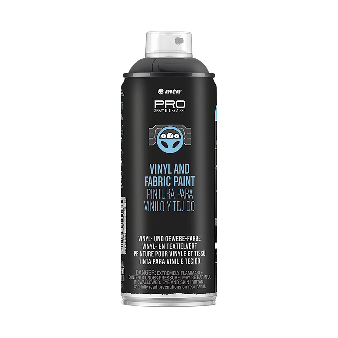 MTN PRO Vinyl & Fabric Paint Charcoal 400ml Spray Paint, , scaau_hi-res