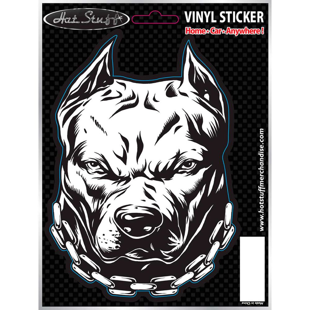 pitbull dog pitbull dog bike sticker