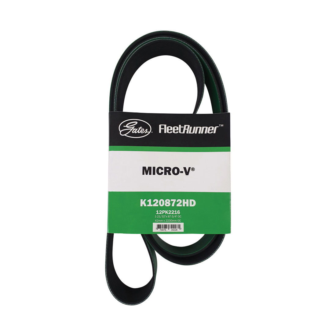 Gates Micro-V Heavy Duty Drive Belt 9PK2250HD, , scaau_hi-res