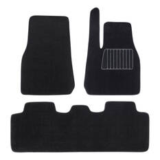 SCA Carpet Car Floor Mats - Front/Rear, Tesla Model Y 2019-23, Black, , scaau_hi-res
