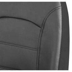 SCA Leather Look Seat Covers Black Adjustable Headrests Airbag Compatible 30SAB, , scaau_hi-res