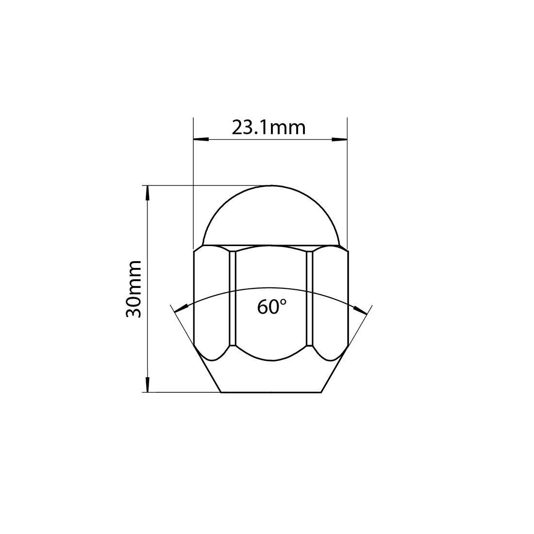 Tridon Wheel Nuts M12x1.25. Tapered Seat. 21mm Hex. Chrome Finish, , scaau_hi-res