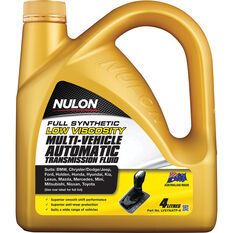 Nulon ATF Multi Vehicle Full Synthetic Low Viscosity Automatic Transmission Fluid 4 Litre, , scaau_hi-res