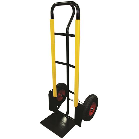 SCA Hand Trolley, Pneumatic Wheels Black, 300kg Supercheap Auto