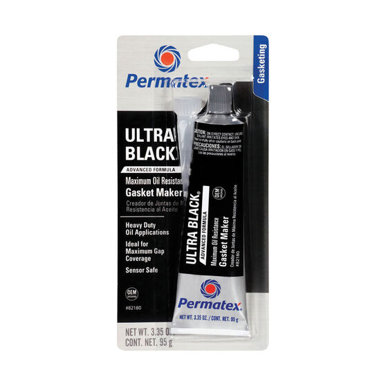 Permatex RTV Silicone Gasket Maker, Maximum Oil Resistance - Ultra Black, 95g, , scaau_hi-res