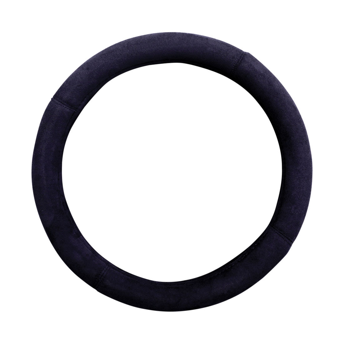 SCA Suede Velour Steering Wheel Cover Black 380mm Diameter Supercheap