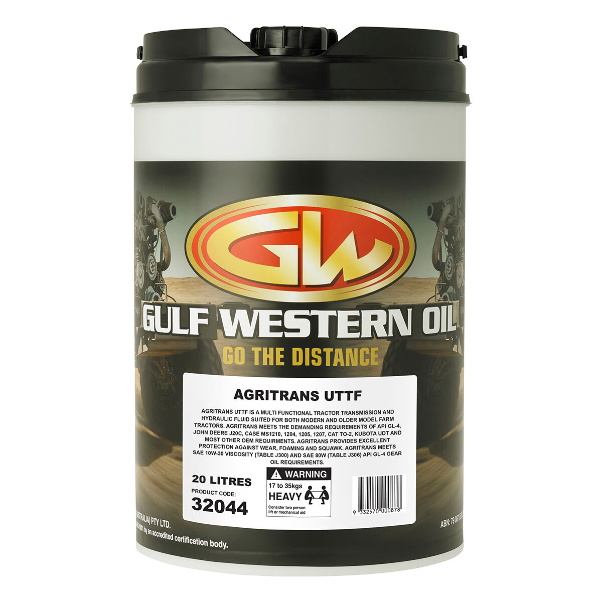 Gulf Western Agritrans UTTF 10W-20 20 Litre, , scaau_hi-res