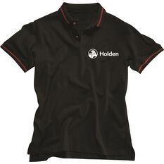 Holden Polo Shirt Black Black M, Black, scaau_hi-res