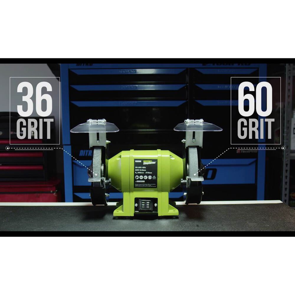 Rockwell Shopseries Bench Grinder 150mm 250w Supercheap Auto