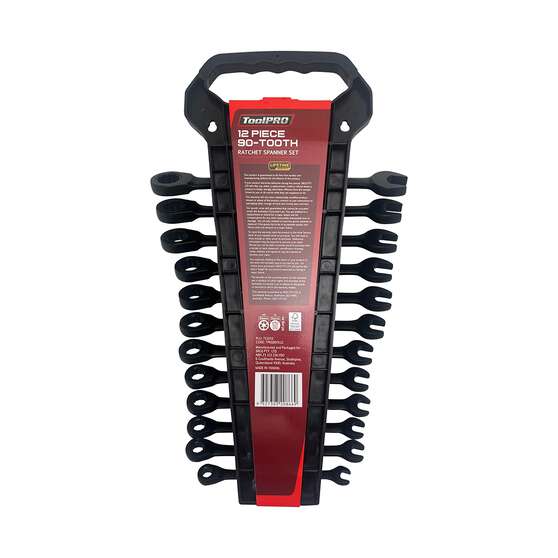 ToolPRO 12PC 90T Ratchet Spanner Set, , scaau_hi-res