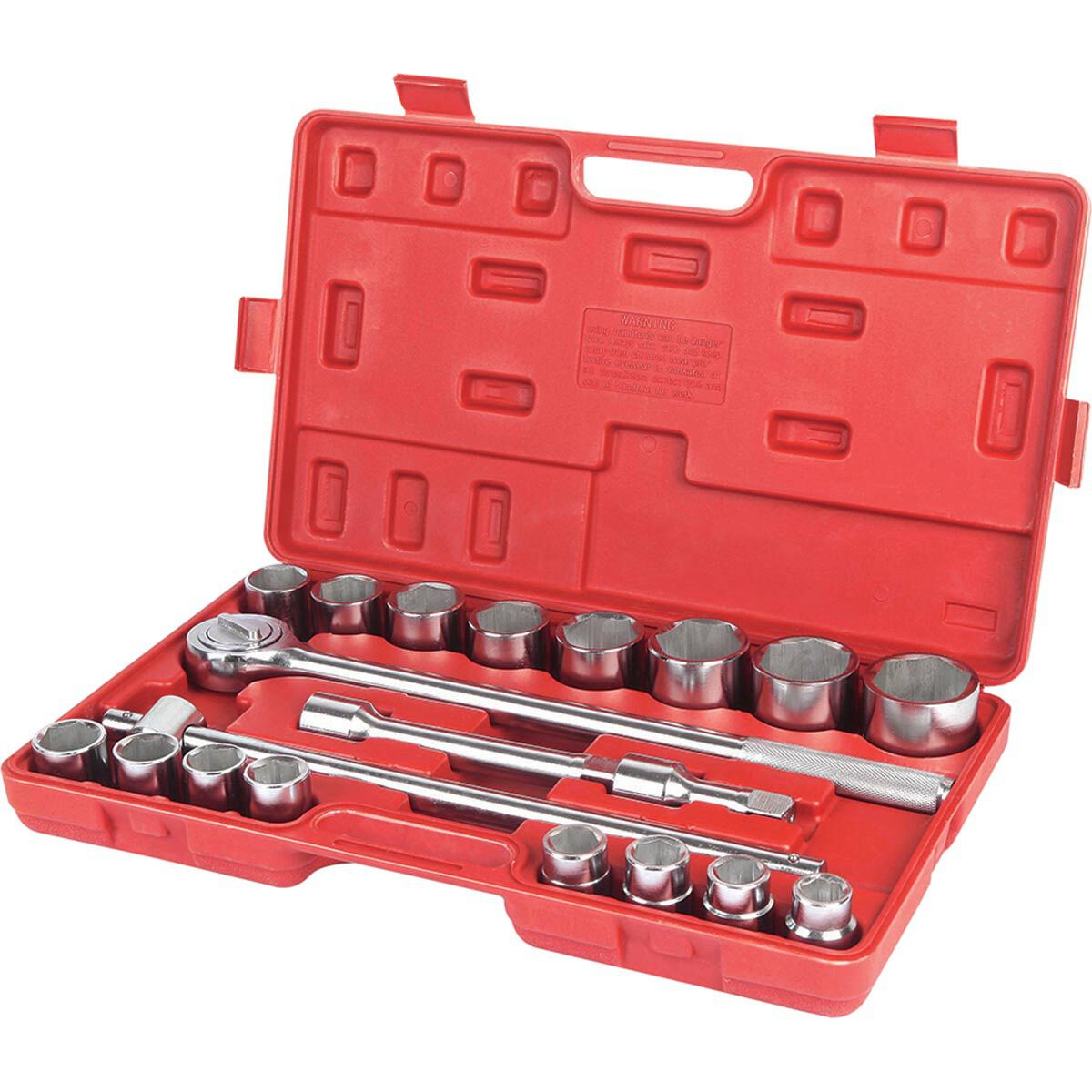 Three quarter inch clearance drive socket set
