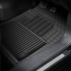 Armor All Deep Dish Rubber Car Floor Mats - Front & Rear, Black, , scaau_hi-res