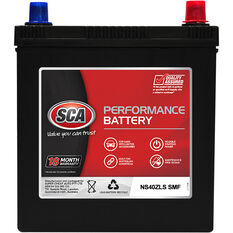 SCA Performance Car Battery SNS40ZLS MF, , scaau_hi-res