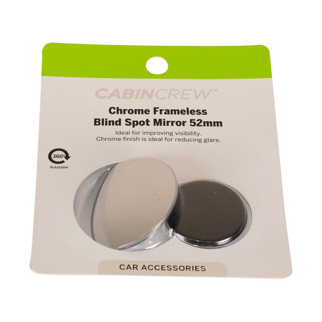 Cabin Crew Blind Spot Mirror - Chrome 52mm, , scaau_hi-res