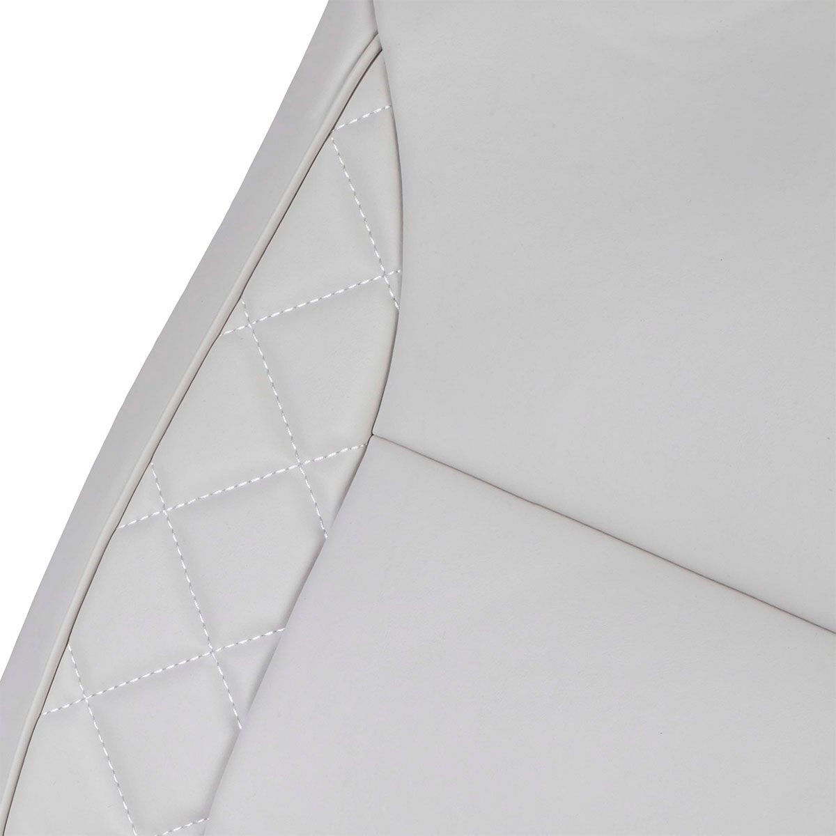 SCA Leather Look White Quilted Seat Cover, , scaau_hi-res