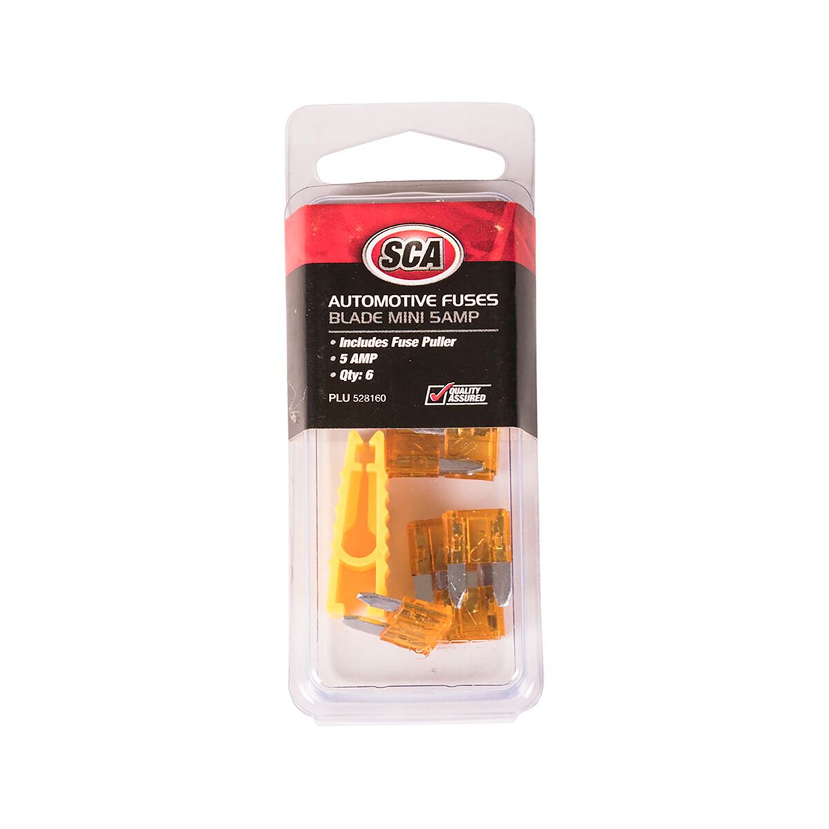 SCA Automotive Fuses - Mini Blade, 5 Amp, 6 Piece, , scaau_hi-res
