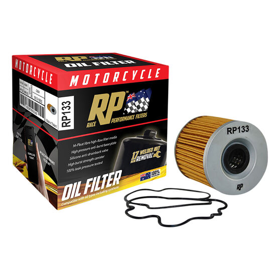 Race Performance Motorcycle Oil Filter RP133, , scaau_hi-res