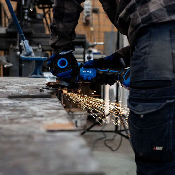 Kincrome PT18 18V Brushless 125mm Angle Grinder Kit 4.0Ah, , scaau_hi-res