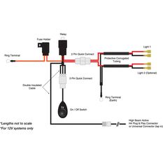 Enduralight Driving Light Wiring Harness, , scaau_hi-res