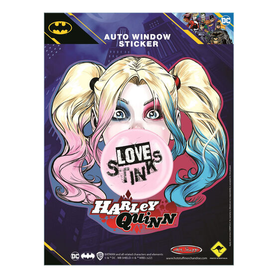 Hot Stuff Sticker Harley Quinn Love Stinks, , scaau_hi-res