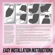 Juicy Couture 2 Piece OG Big Bling Seat Covers - Black, , scaau_hi-res