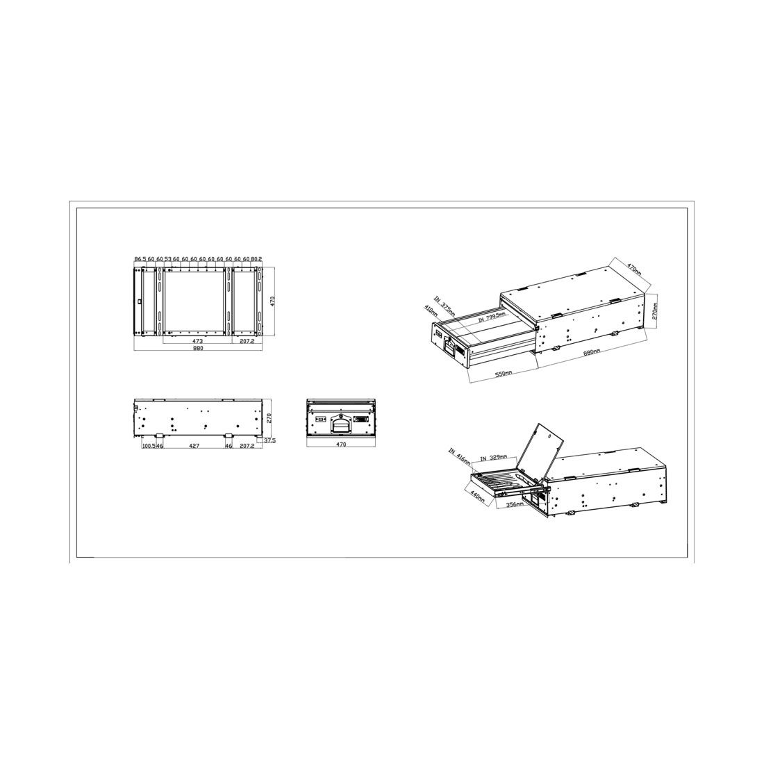 Ridge Ryder 4WD Drawer with Cutlery, , scaau_hi-res