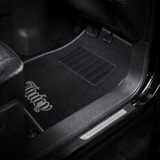 Juicy Couture 4 Piece OG Big Bling Carpet Floor Mats - Black, , scaau_hi-res