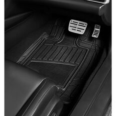 Semi-Tailored Floor Mats Sedan/Hatch Black Set of 4, , scaau_hi-res