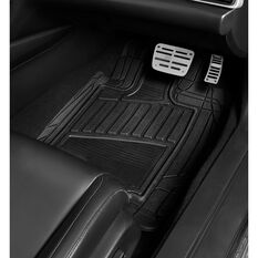 Semi-Tailored Floor Mats Sedan/Hatch Black Set of 4, , scaau_hi-res