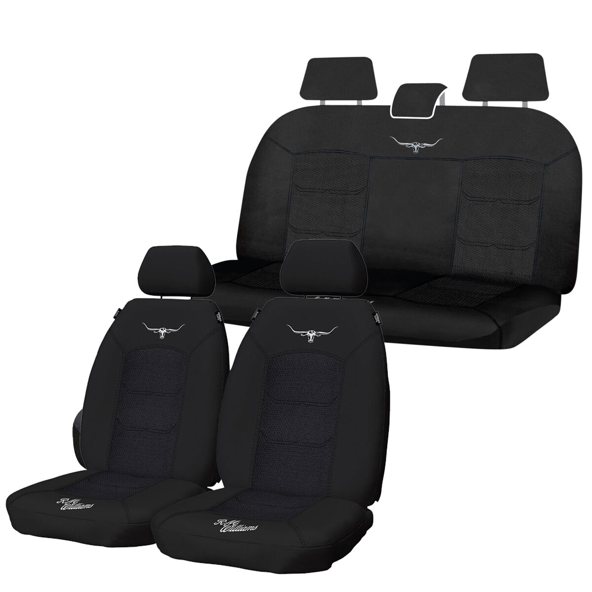 R.M. Williams Woven Seat Cover Set, , scaau_hi-res