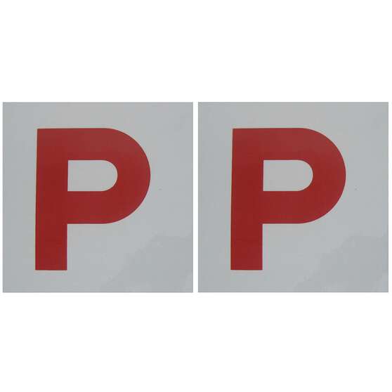 SCA P Plate - Magnetic, Red, NSW/ACT/QLD/TAS/NT,2 Pack, , scaau_hi-res