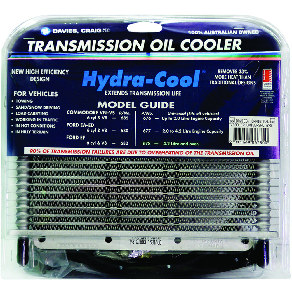 Davies Craig Hydra Cool Transmission Oil Cooler Universal 8 Cylinder Supercheap Auto