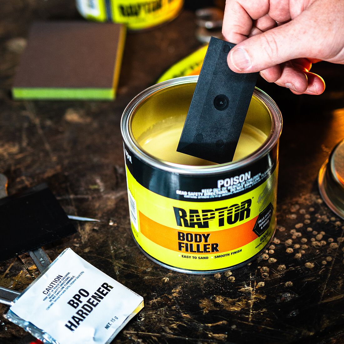 Raptor Lightweight Body Filler 600g, , scaau_hi-res