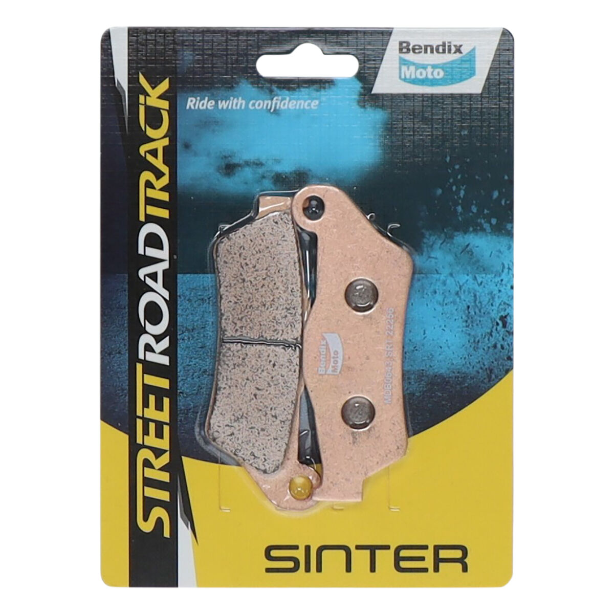Bendix Street Road Track Motorcycle Disc Brake Pads - MDB0643-SRT, , scaau_hi-res