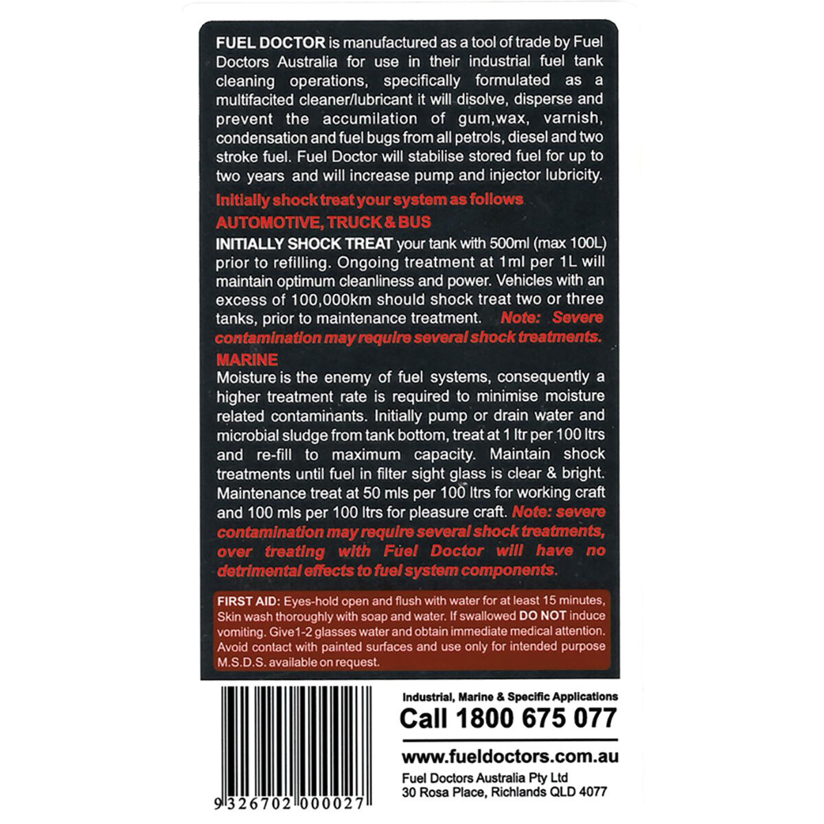 Fuel Doctor Fuel Conditioner - 250ml, , scaau_hi-res