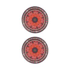 Cabin Crew Drink Coasters Orange/Green Bling, , scaau_hi-res