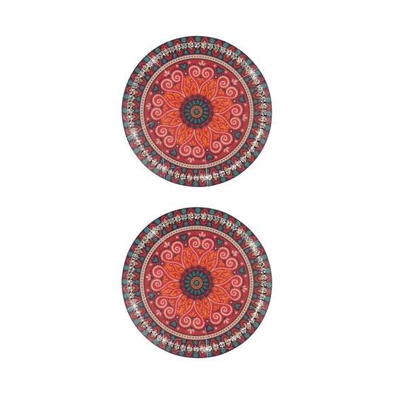 Cabin Crew Drink Coasters Orange/Green Bling, , scaau_hi-res
