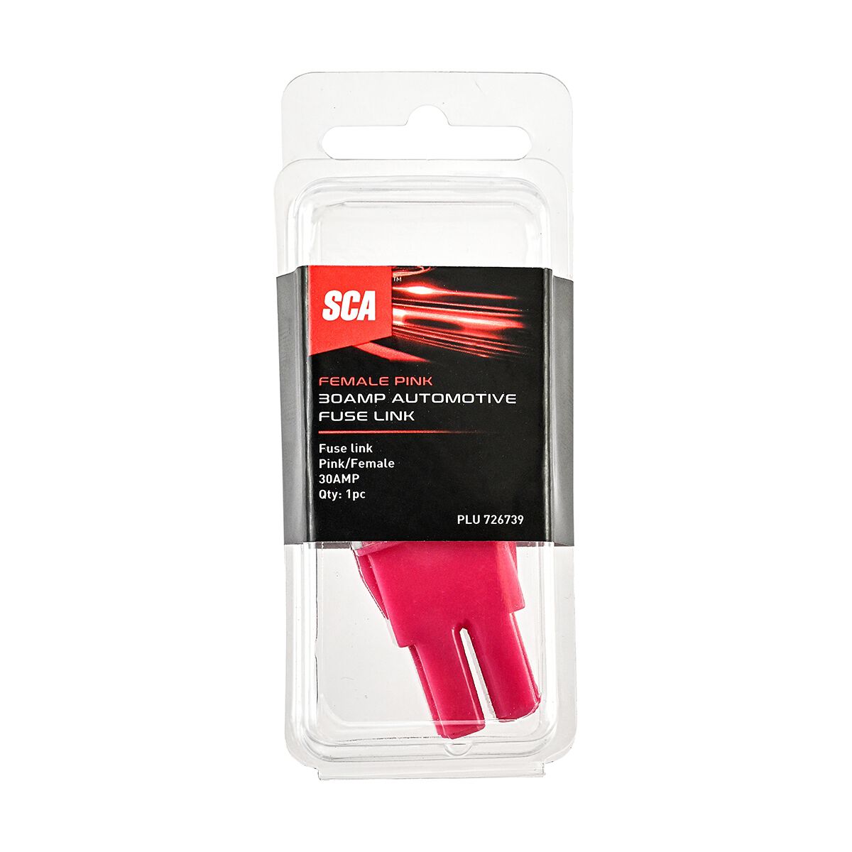 SCA Automotive Fuse Link - Female Standard, 30 Amp, Pink, , scaau_hi-res