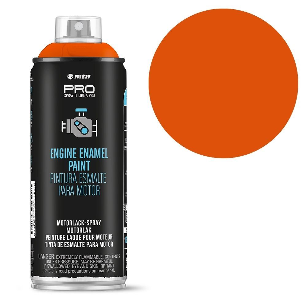 MTN PRO Engine Enamel Orange Chevy 400ml Spray Paint, , scaau_hi-res