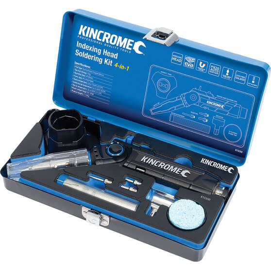 Kincrome 4-in-1 Indexing Head Butane Soldering Iron Kit, , scaau_hi-res