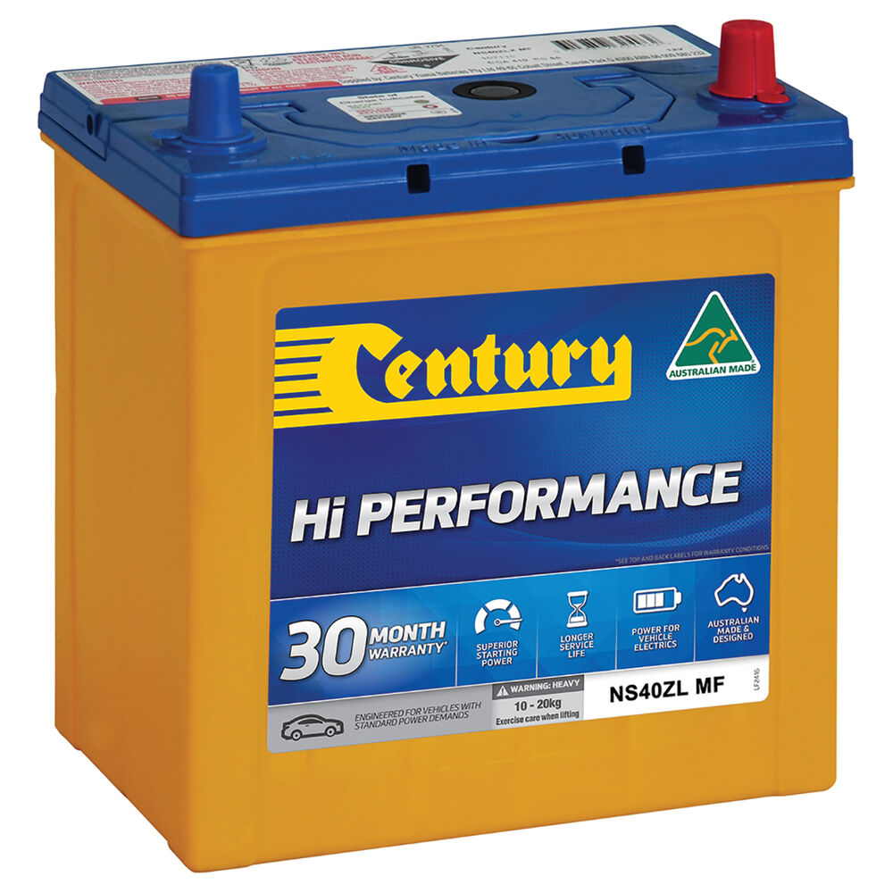 Century Hi Performance Car Battery NS40ZL MF Supercheap Auto