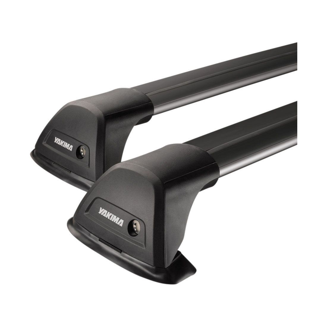 Yakima Aero Flush Bar 100 & 105cm Black Roof Rack Pair - S26YB, , scaau_hi-res