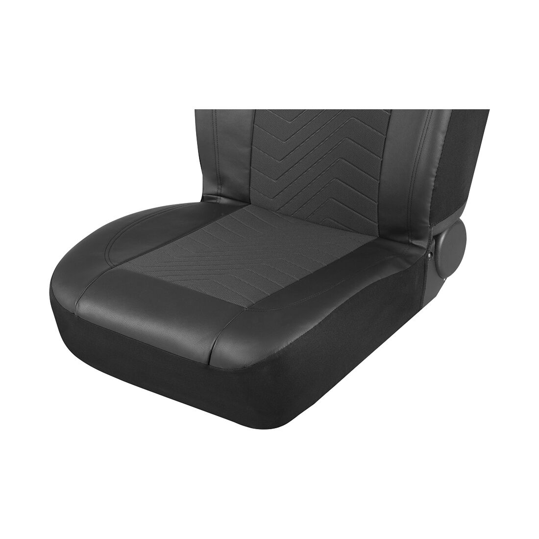 SCA Jacquard & Leather Look Seat Covers Black, Adjustable Headrests, Airbag Compatible, Size 30A, , scaau_hi-res