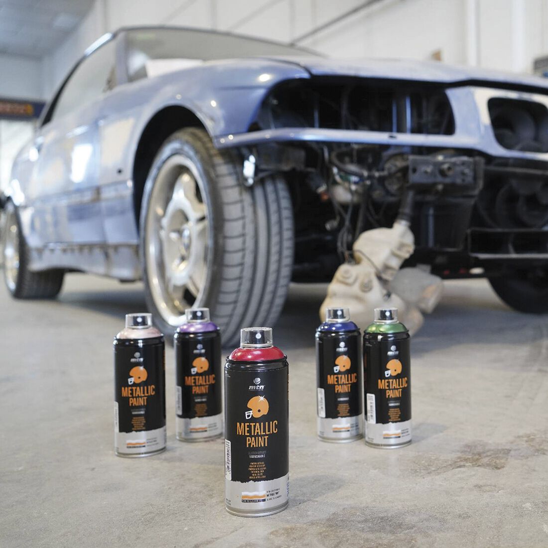 MTN Pro Metallic Aluminium Spray Paint 400mL, , scaau_hi-res