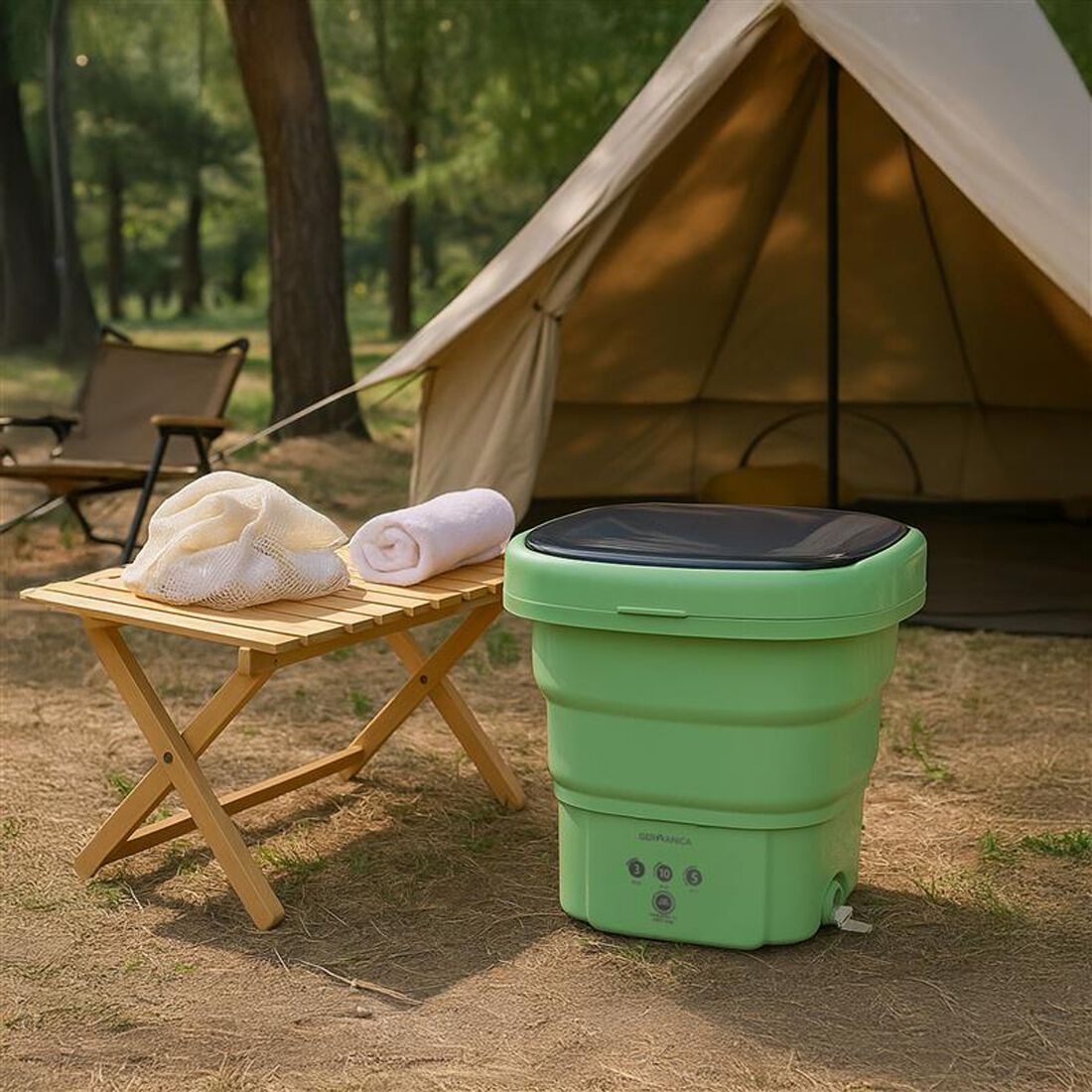 Germanica Portable Washing Machine 12V DC & 240V AC 6.5L Capacity, , scaau_hi-res